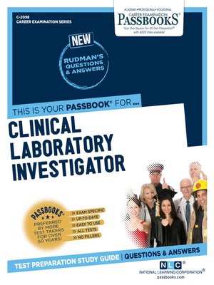 cover image of Clinical Laboratory Investigator